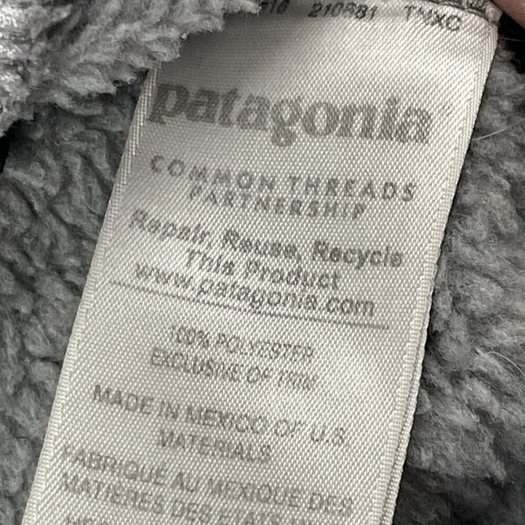 Patagonia 1/4 Snap Pullover Sweater Women’s XS Gray Purple Outdoors - Picture 6 of 10